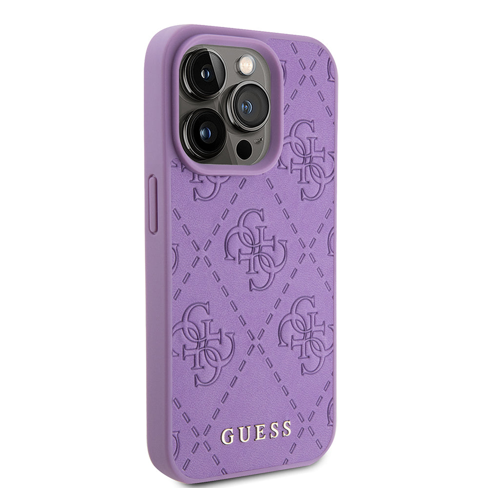 Capa para Apple iPhone 15 Pro, Guess, 4G Estampado, Lilás Claro
