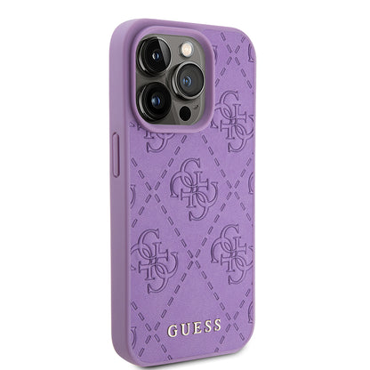 Capa para Apple iPhone 15 Pro, Guess, 4G Estampado, Lilás Claro