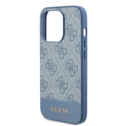 Capa para Apple iPhone 15 Pro, Guess, 4G Stripe, Azul