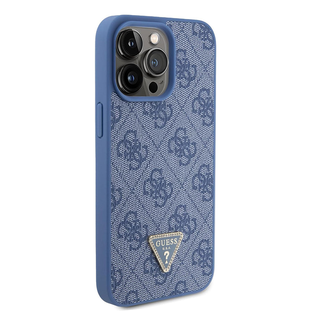 Capa para Apple iPhone 15 Pro, Guess, Crossbody 4G Metal Logo, Azul