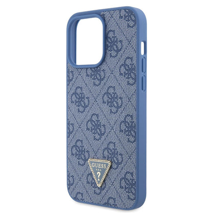 Capa para Apple iPhone 15 Pro, Guess, Crossbody 4G Metal Logo, Azul