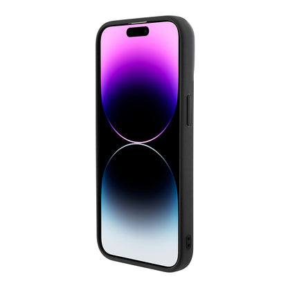 Case for Apple iPhone 15 Pro, Guess, PU Square Mirror Script Logo, Black