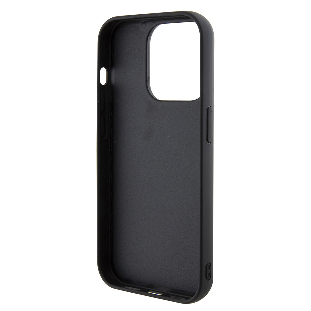 Case for Apple iPhone 15 Pro, Guess, PU Square Mirror Script Logo, Black