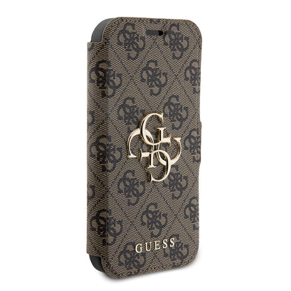 Capa para Apple iPhone 15 Pro Max, Guess, 4G Book, Castanho