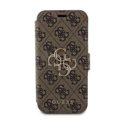 Capa para Apple iPhone 15 Pro Max, Guess, 4G Book, Castanho