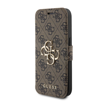 Capa para Apple iPhone 15 Pro Max, Guess, 4G Book, Castanho