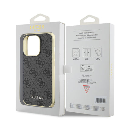 Capa para Apple iPhone 15 Pro Max, Guess, 4G Charm, Cinzento