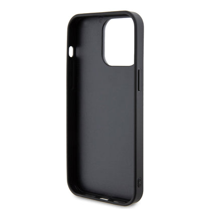 Capa para Apple iPhone 15 Pro Max, Guess, Logotipo de Metal com Strass, Amarela