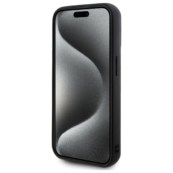 Case for Apple iPhone 15 Pro Max, Karl Lagerfeld, 3D Rubber Signature, Black