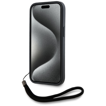 Capa para Apple iPhone 15 Pro Max, Karl Lagerfeld, Saffiano Athleisure Stripes com Alça, Rosie