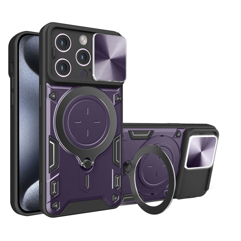 Capa para Apple iPhone 15 Pro Max, Techsuit, CamGuard Pro, Roxo