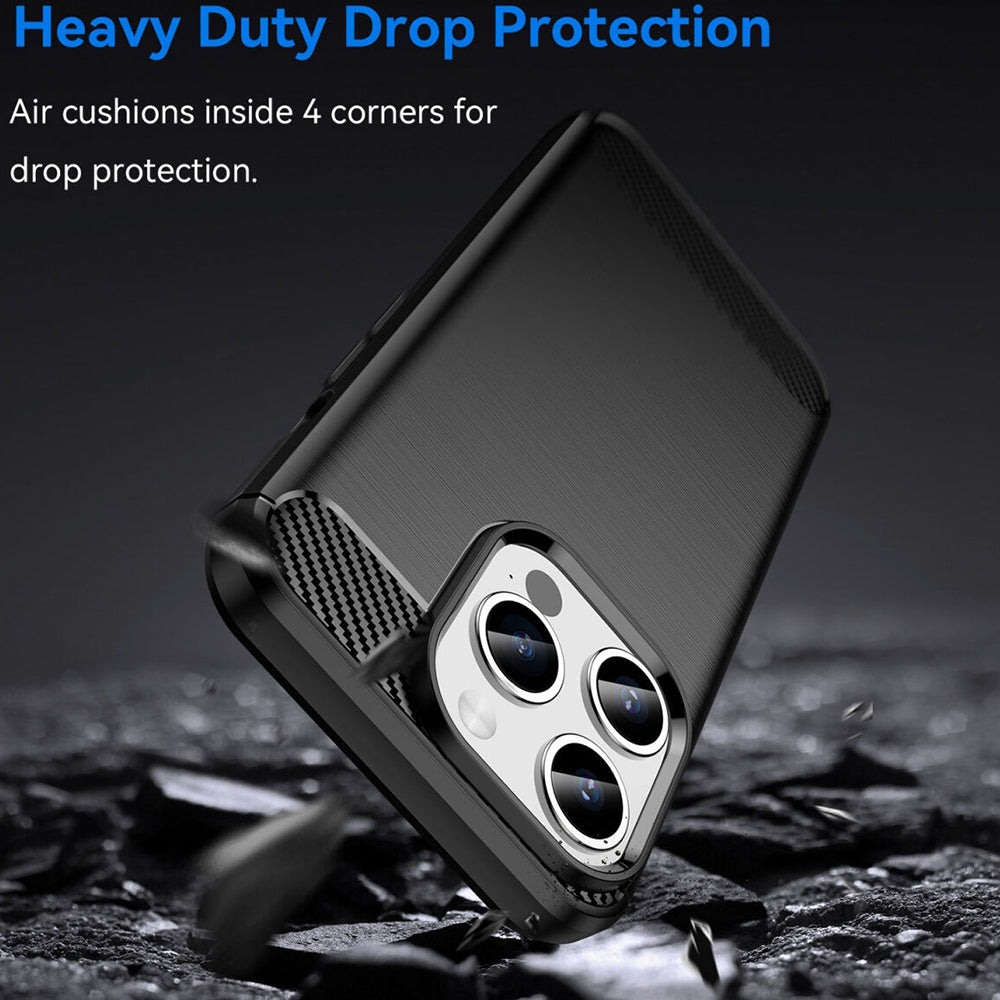 Capa para Apple iPhone 15 Pro Max, Techsuit, Carbono, Preta