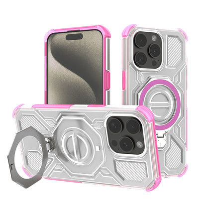 Capa para Apple iPhone 15 Pro Max, Techsuit, Carbon Shield Pro, Rosa