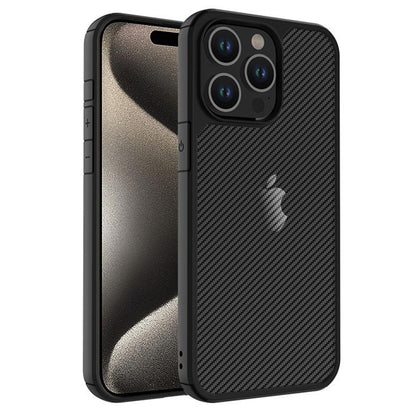 Capa para Apple iPhone 15 Pro Max, Techsuit, CarbonFuse, Preta