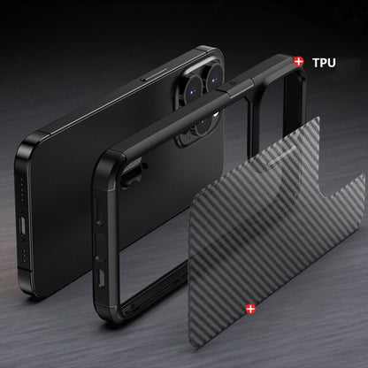 Capa para Apple iPhone 15 Pro Max, Techsuit, CarbonFuse, Preta