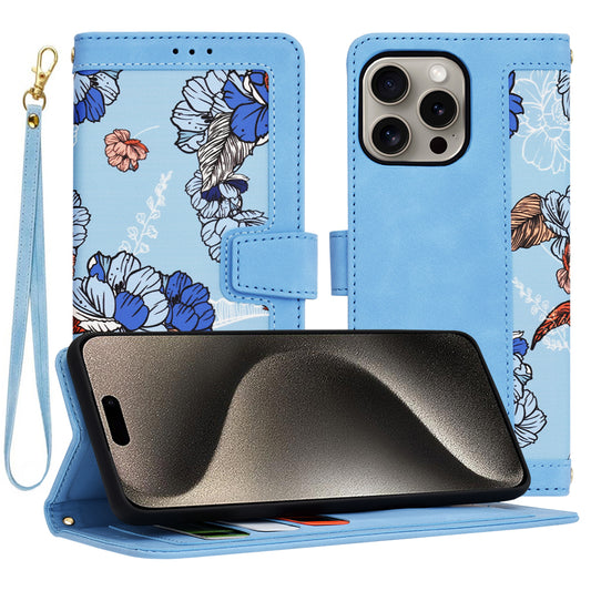 Capa para Apple iPhone 15 Pro Max, Techsuit, FlipCraft, Azul