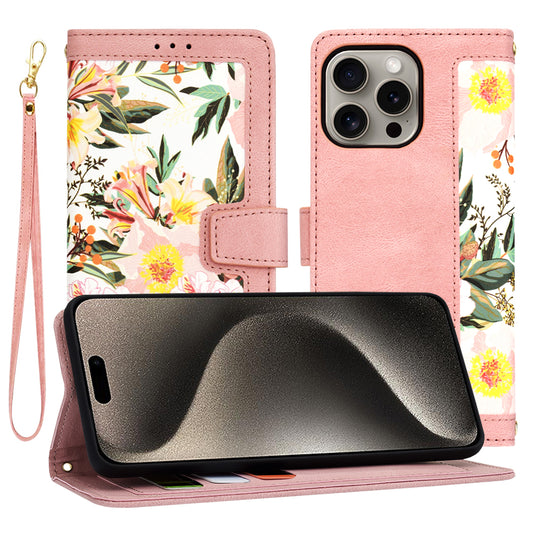 Capa para Apple iPhone 15 Pro Max, Techsuit, FlipCraft, Rosa