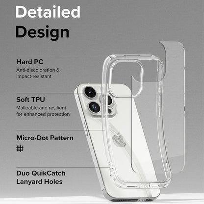 Capa para Apple iPhone 15 Pro, Ringke, Fusion, Transparente