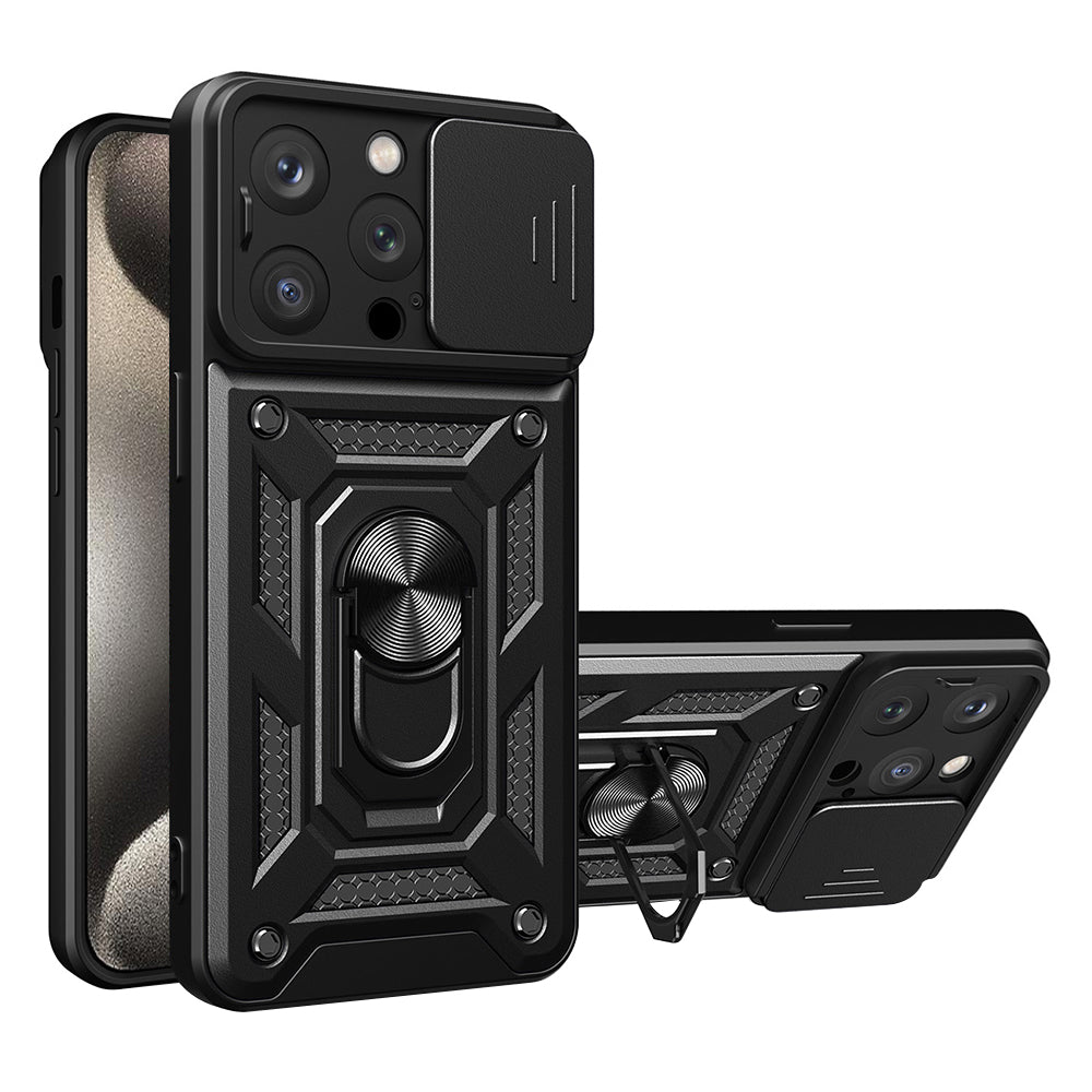 Capa para Apple iPhone 15 Pro, Techsuit, CamShield, Preta