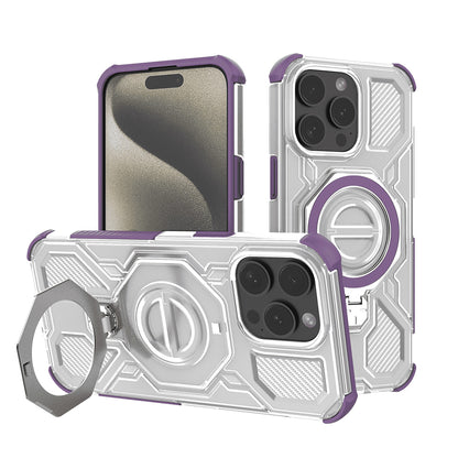 Capa para Apple iPhone 15 Pro, Techsuit, Carbon Shield Pro, Roxo