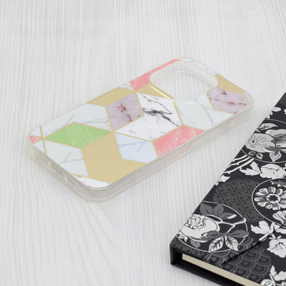 Capa para Apple iPhone 15 Pro, Techsuit, Marble, Roxo