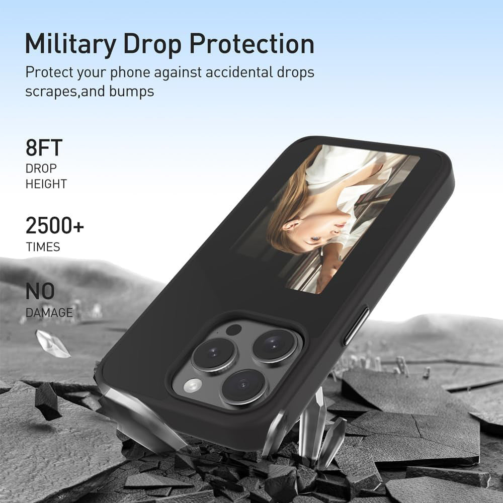 Capa para Apple iPhone 15 Pro, Techsuit, SmartScreen NFC, Preta