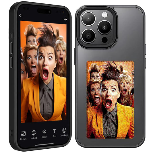 Capa para Apple iPhone 15 Pro, Techsuit, SmartScreen NFC, Preta