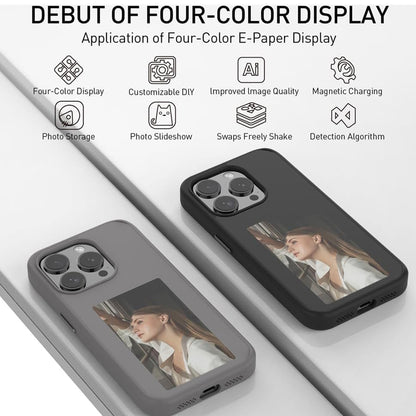 Capa para Apple iPhone 15 Pro, Techsuit, SmartScreen NFC, Preta