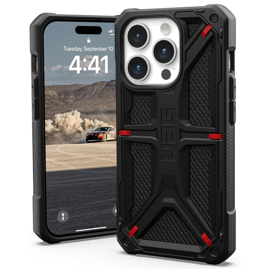 Capa para Apple iPhone 15 Pro, Urban Armor Gear, Monarch Kevlar, Preta