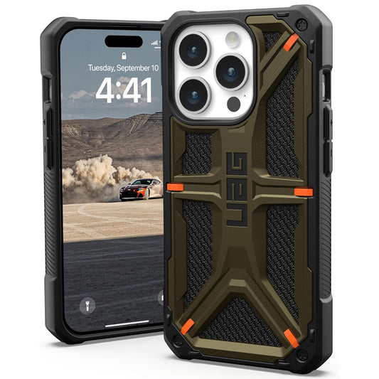 Capa para Apple iPhone 15 Pro, Urban Armor Gear, Monarch Kevlar, Verde