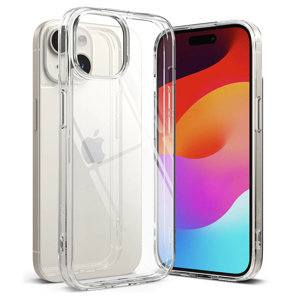 Capa para Apple iPhone 15, Ringke, Fusion, Transparente