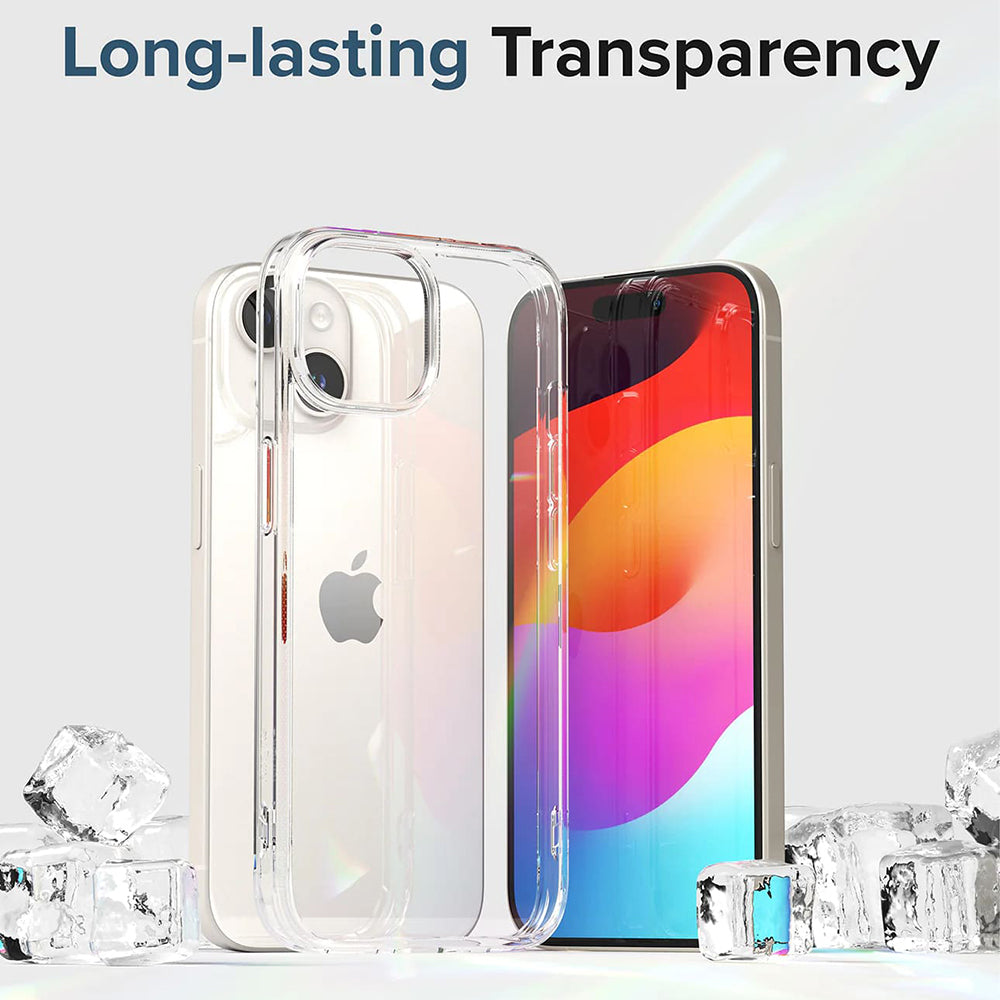Capa para Apple iPhone 15, Ringke, Fusion, Transparente