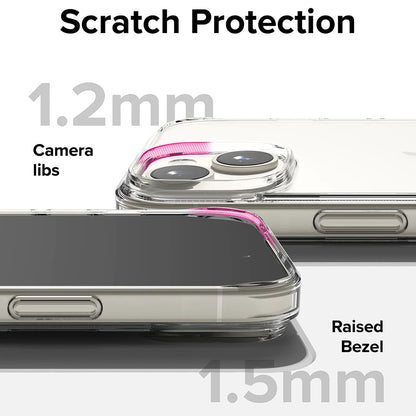 Capa para Apple iPhone 15, Ringke, Fusion, Transparente