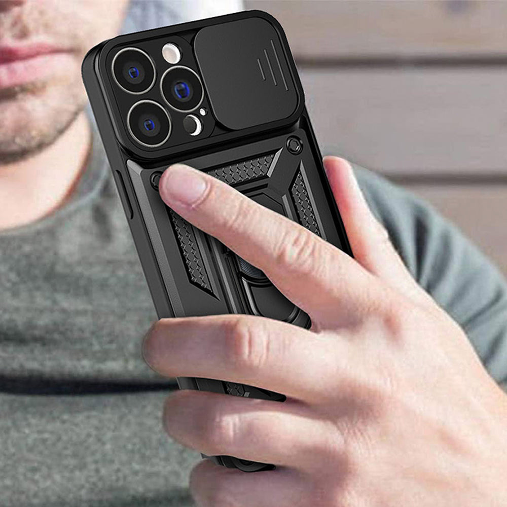 Capa para Apple iPhone 15, Techsuit, CamShield, Preta