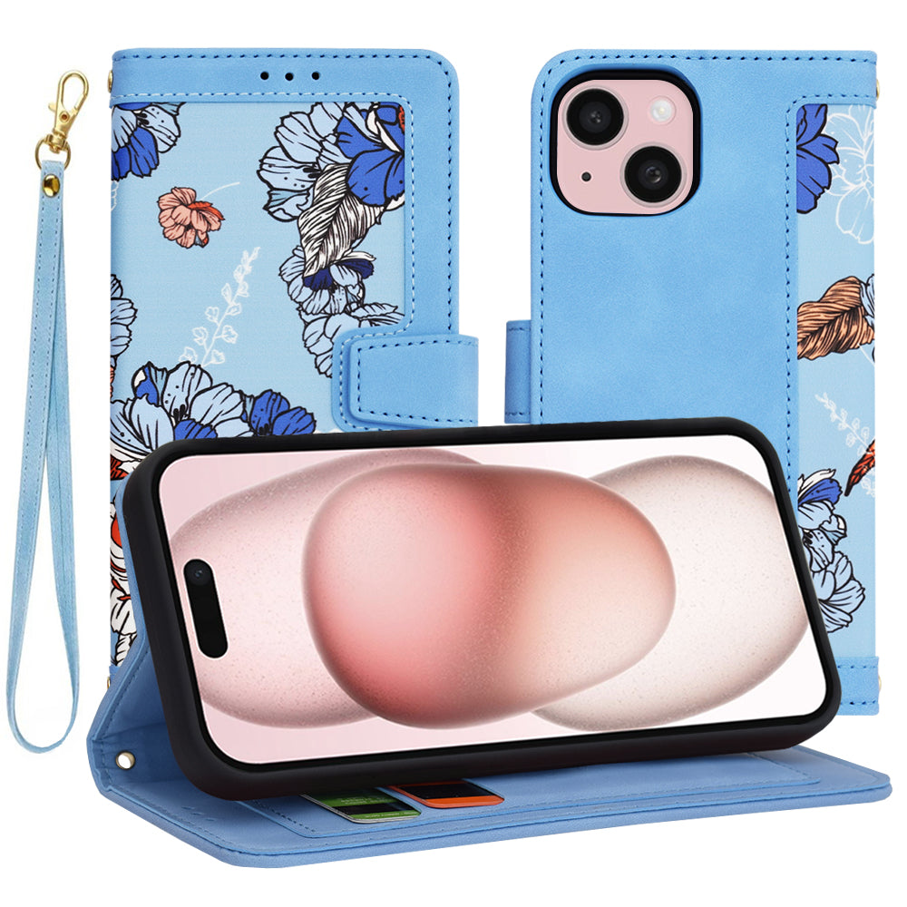 Capa para Apple iPhone 15, Techsuit, FlipCraft, Azul
