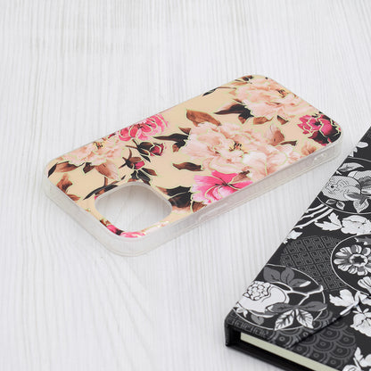 Capa para Apple iPhone 15, Techsuit, Marble, Bege