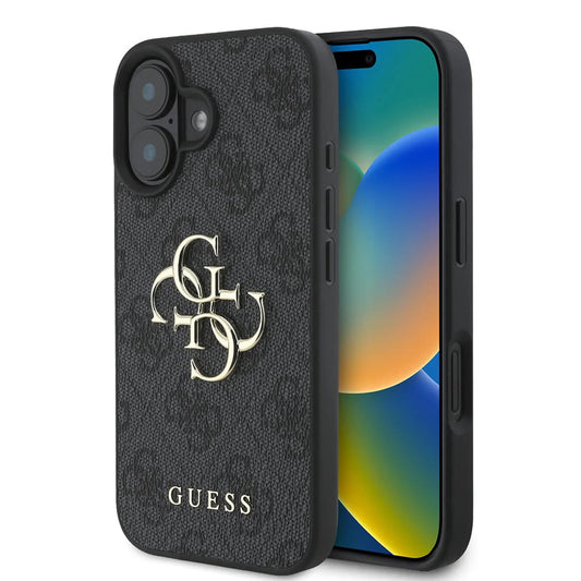 Capa para Apple iPhone 16, Guess, 4G Big Logo, Preta