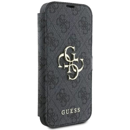 Capa para Apple iPhone 16, Guess, 4G Book, Preta