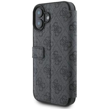 Capa para Apple iPhone 16, Guess, 4G Book, Preta