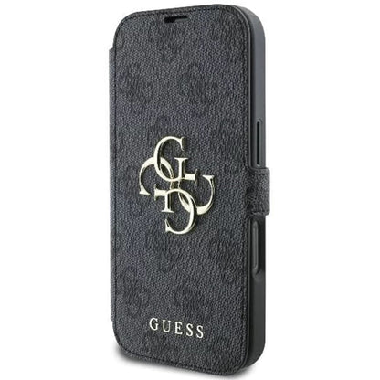 Capa para Apple iPhone 16, Guess, 4G Book, Preta