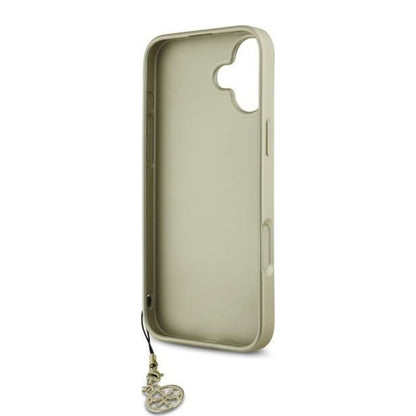 Capa para Apple iPhone 16, Guess, 4G Charm, Castanho