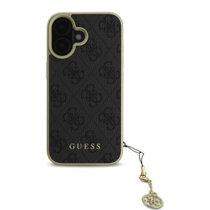 Capa para Apple iPhone 16, Guess, 4G Charm, Preta