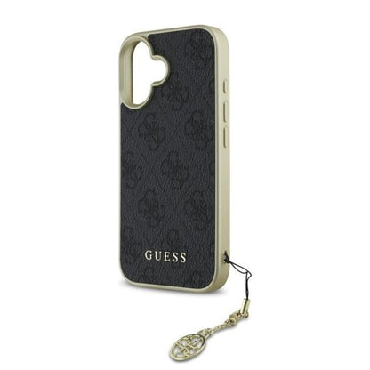 Capa para Apple iPhone 16, Guess, 4G Charm, Preta