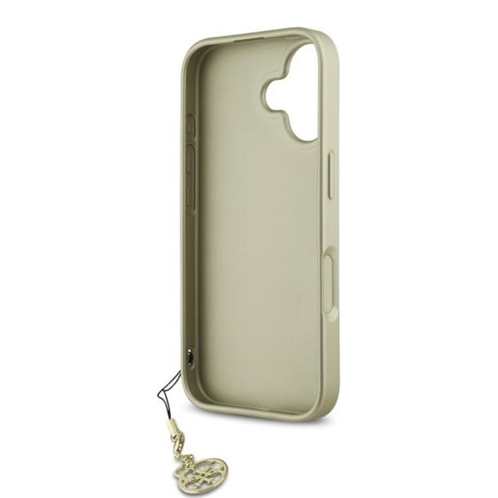Capa para Apple iPhone 16, Guess, 4G Charm, Preta