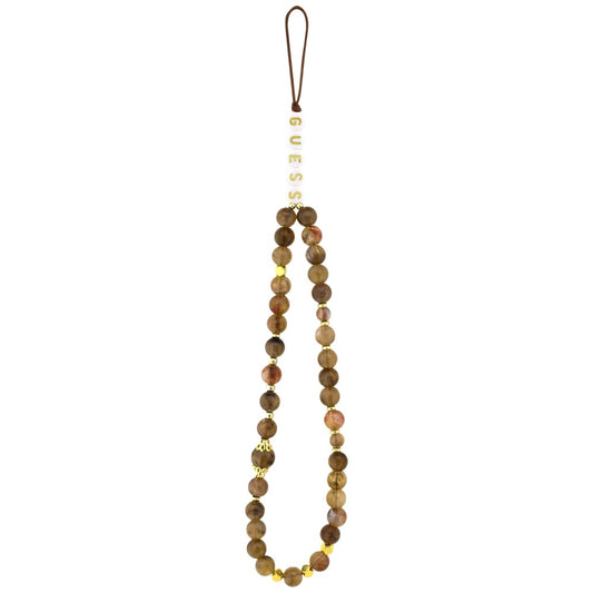 Capa para Apple iPhone 16, Guess, 4G Classic Logo com Alça, Marrom