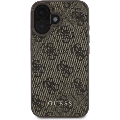 Capa para Apple iPhone 16, Guess, 4G Classic, Castanho