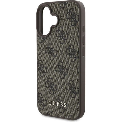 Capa para Apple iPhone 16, Guess, 4G Classic, Castanho