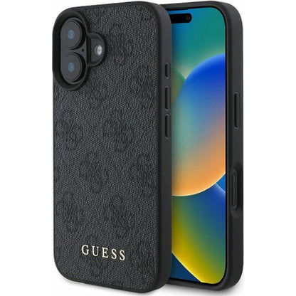 Capa para Apple iPhone 16, Guess, 4G Classic, Preta
