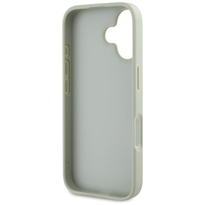 Capa para Apple iPhone 16, Guess, Grained Big 4G Logo Small Classic Logo, Verde