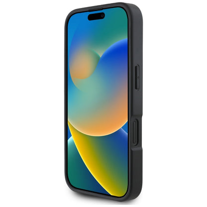 Case for Apple iPhone 16, Karl Lagerfeld, Grained Cardslots, Black